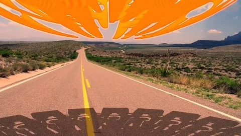 Alien Craft on Highway Stock-Footage 81513769