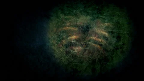 Alien Creature In Cocoon Lit Up With Torch Stock Footage 155901645