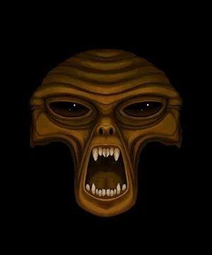 Alien creature, sketch, character idea for horror or game Stock Illustration