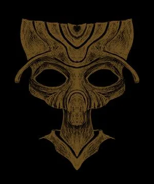 Alien creature, sketch, character idea for horror or game 스톡 일러스트