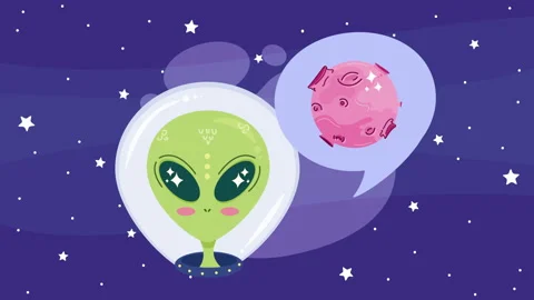 Alien Creature Space Outer Animation Stock Video Pond5