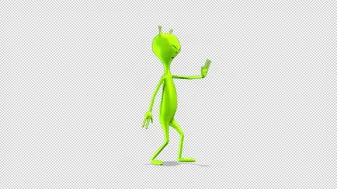 Alien dancing wave dance 库存影片 163282582