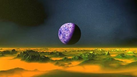 Alien Desert Stock Footage 107700095