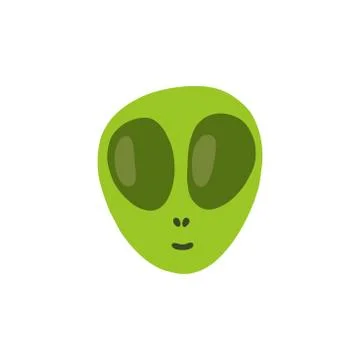 Alien doodle icon, vector illustration Stock Illustration