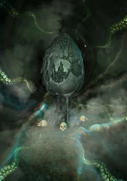 Alien egg Stock Illustration