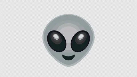 Alien Emoji Animated on a Transparent Background. 스톡 동영상 280044903