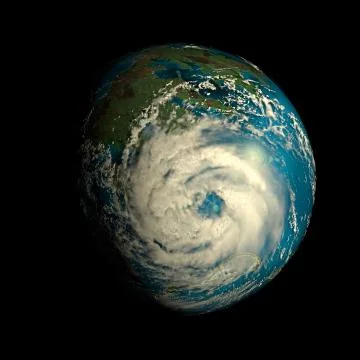 Alien Exo Planet. Elements of this image furnished by NASA Stock Illustration