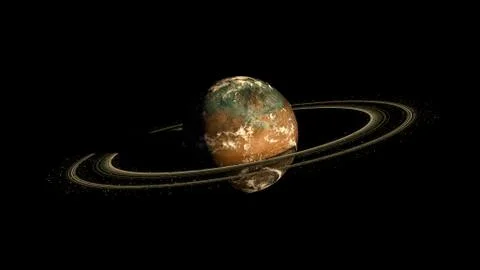 Alien Exo Planet. Elements of this image furnished by NASA Stock Illustration