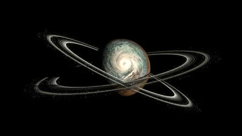 Alien Exo Planet. Elements of this image furnished by NASA Stock Illustration