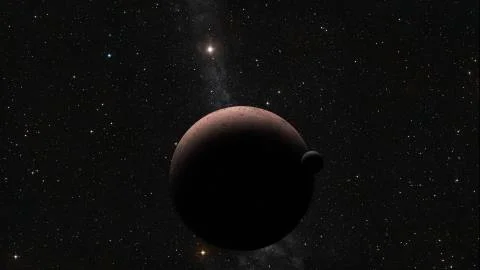 Alien Exo Planet. Elements of this image furnished by NASA Stock Illustration