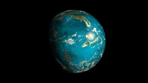 Alien Exo Planet Illustrazione stock