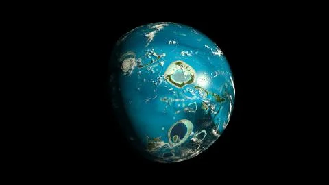 Alien Exo Planet Illustrazione stock