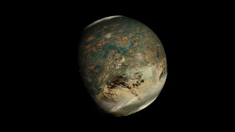 Alien Exo Planet Illustrazione stock