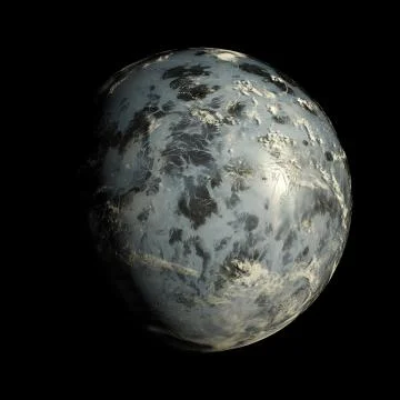 Alien Exo Planet Illustrazione stock