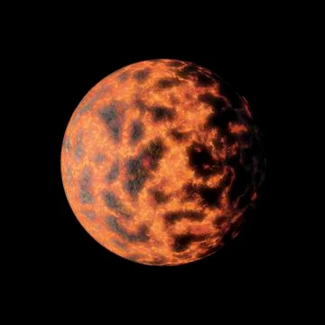 Alien Exo Planet Illustrazione stock