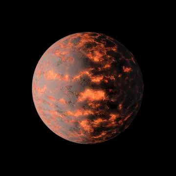 Alien Exo Planet Illustrazione stock