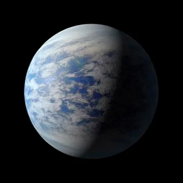 Alien Exo Planet Illustrazione stock