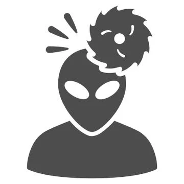 Alien Exploration Flat Icon Stock Illustration