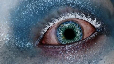 Alien eye  closeup 스톡 일러스트