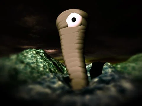 Alien Eye Monster Illustrazione stock