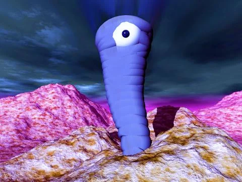 Alien Eye Monster Stock Illustration