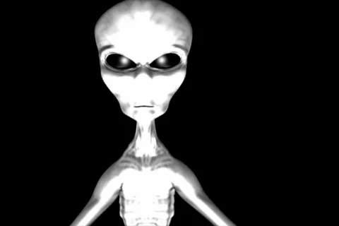 Alien face Stock Footage 63585