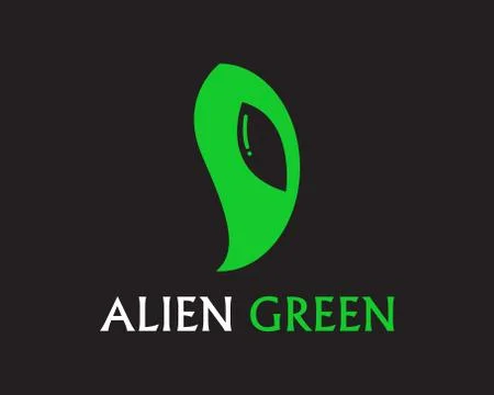 Alien face icon vector logo and symbols template app Stock Illustration
