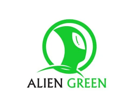 Alien face icon vector logo and symbols template app Stock Illustration