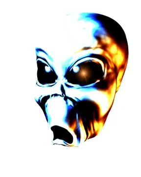 Alien Face Stock Illustration
