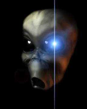 Alien Face Stock Illustration