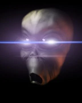 Alien Face Stock Illustration