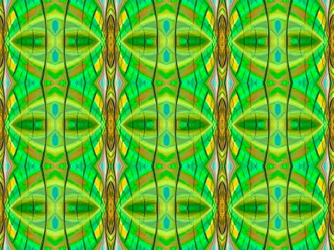 Alien Faces - Background Pattern Illustration Stock Illustration