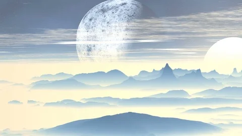 Alien Foggy Planet Video stock 78484785