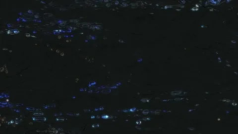Alien glowing forms under water.(loop ready) Stock Footage 72589048