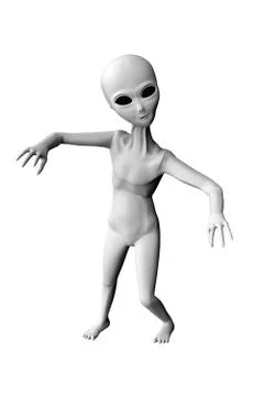 Alien gray Stock Illustration