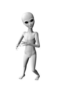 Alien gray Stock Illustration