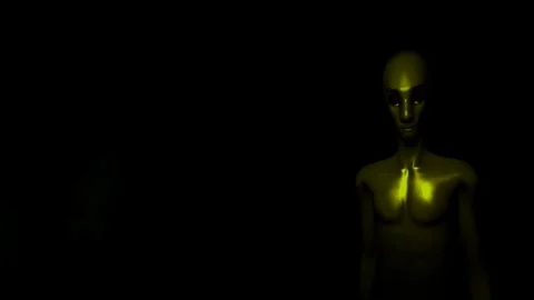 Alien in Green Mist Stock-Footage 78531108