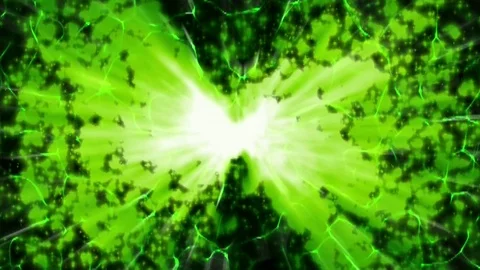 Alien green particle abstract Stock Footage 89990377