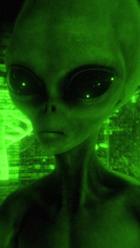 Alien Grey Stock Footage 294079360