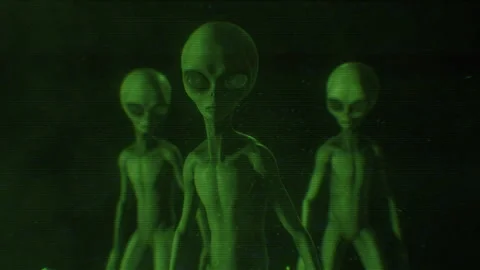 Alien Greys Night Vision 01 Stock-Footage 241027646