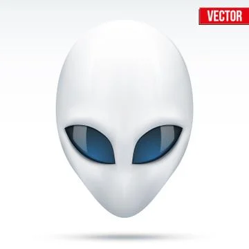 Alien head creature from another world. Vector. Stock Illustration