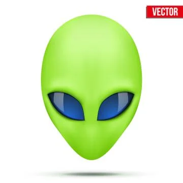 Alien head creature from another world. Vector. Stock Illustration