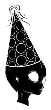 Alien head grey vector illustration design art 库存插图