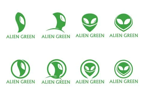 Alien head  Logo And Symbol icon Stock Illustration