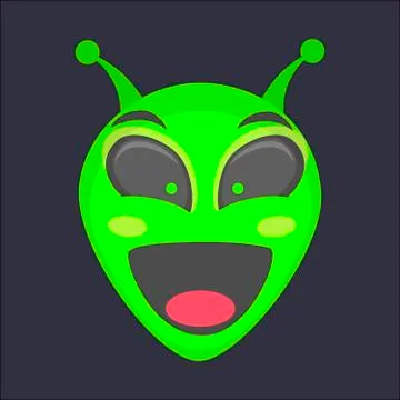 Alien head - LOL Stock Illustration