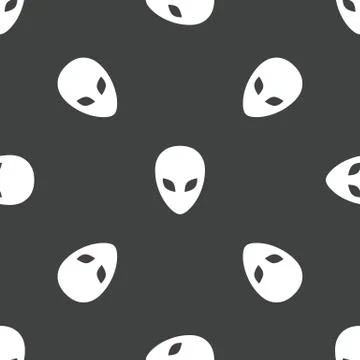 Alien head pattern 스톡 일러스트