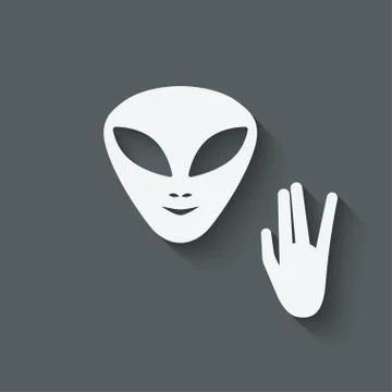 Alien head sign Stock-Illustration