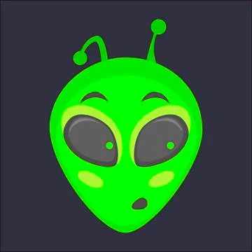 Alien head - Surprise Stock Illustration