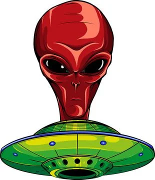 Alien head. vector illustration design of extraterrestrial humanoid 库存插图