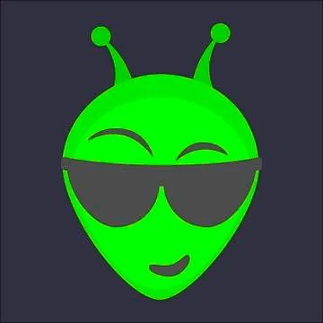 Alien head - Win Stock Illustration